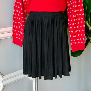 Anthropologie Maeve Pleated Knit Skater Skirt Size XS